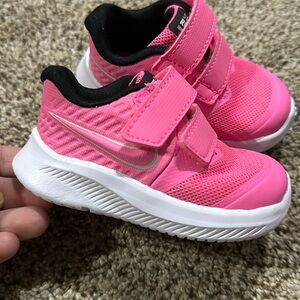 Pink nike infant sneakers